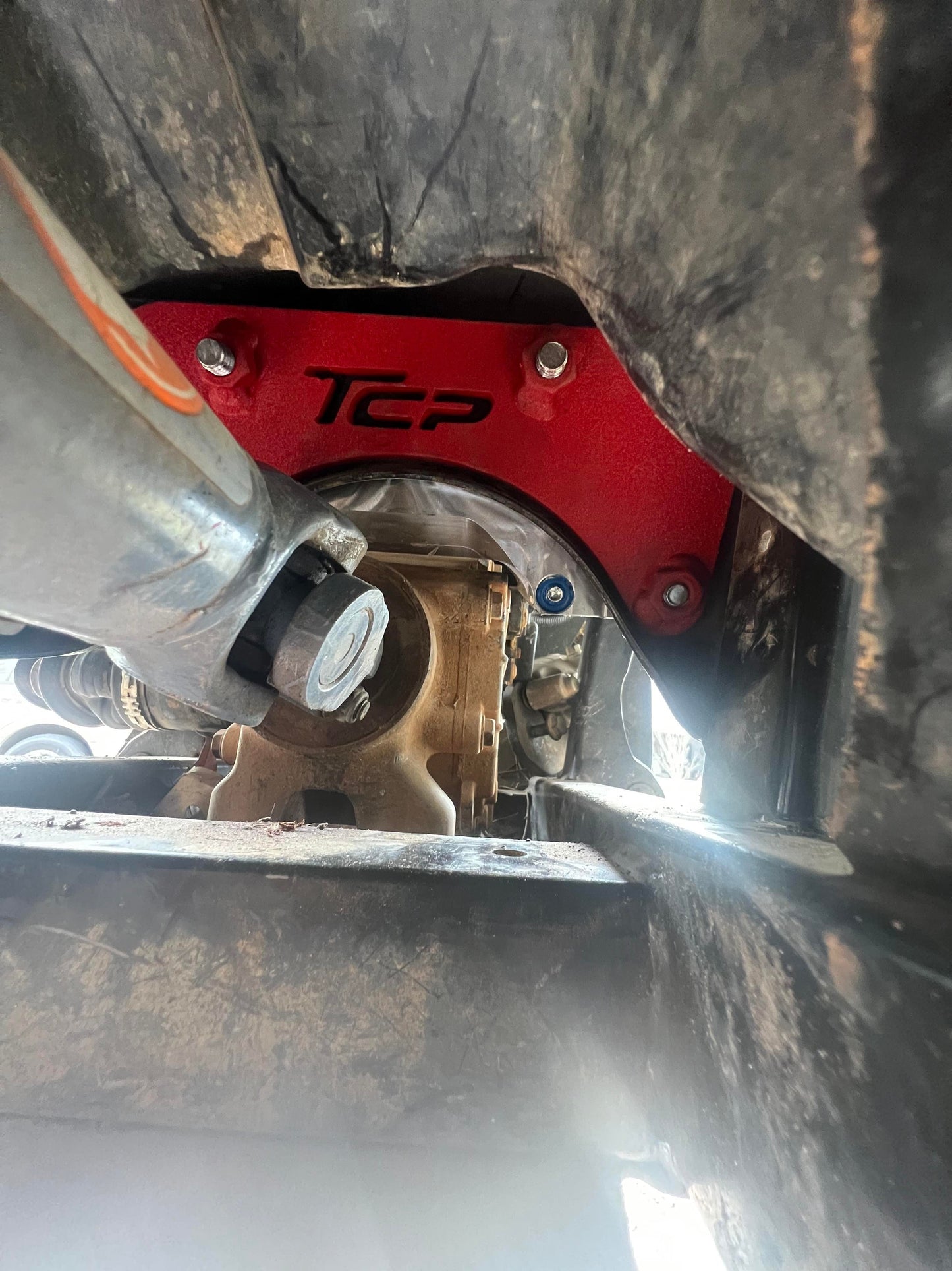 Installed Rack Brace for Can-Am Defender Heavy Duty Billet Steering Rack