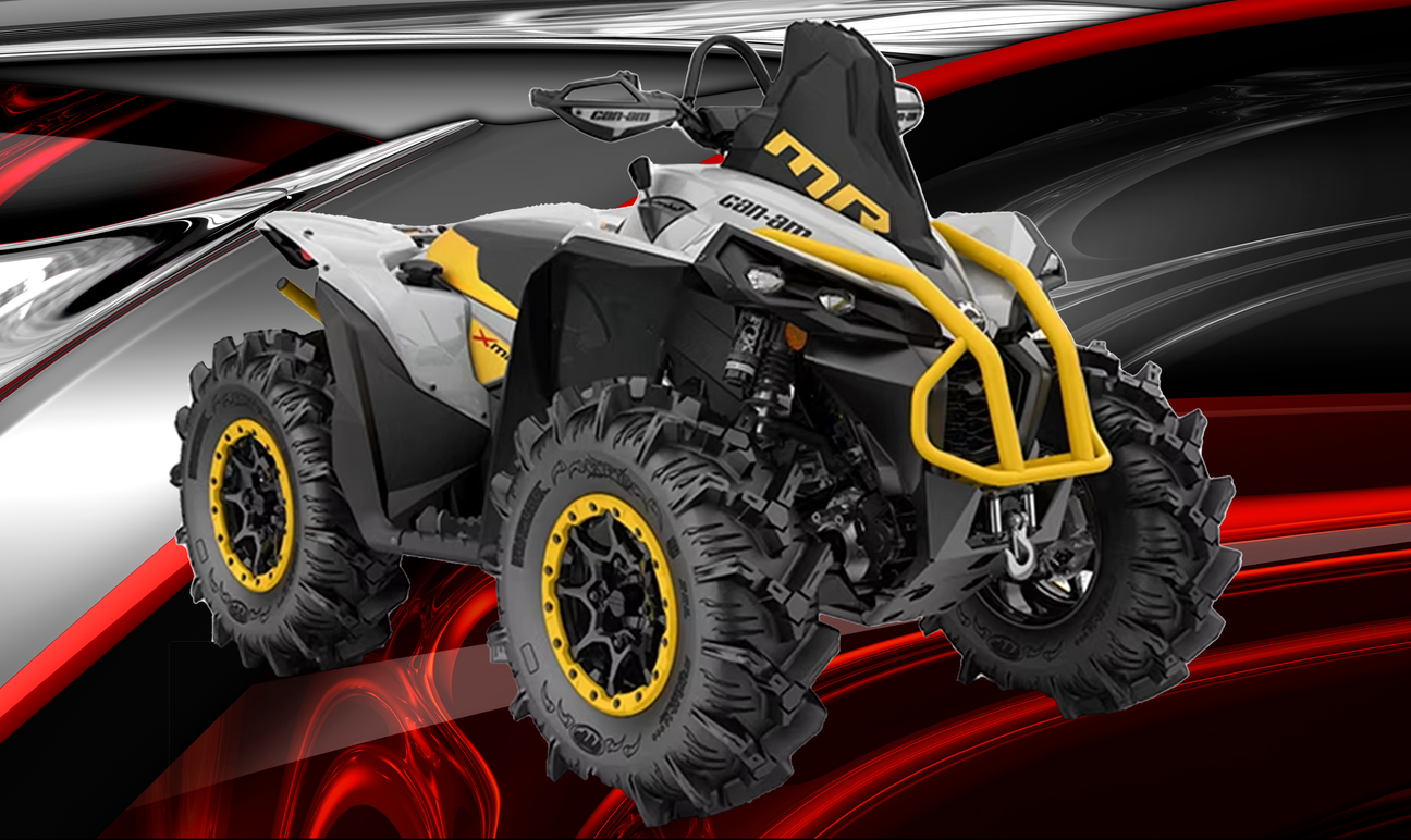 Can-Am Renegade ATV over our signature TCP camo design