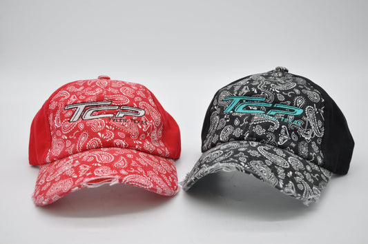 TCP Paisley Ponytail Hat (Black or Red)