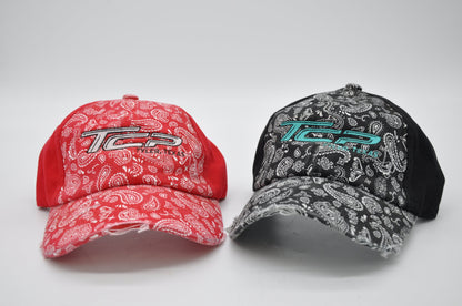TCP Paisley Ponytail Hat (Black or Red) TCP Pro Racing Apparel