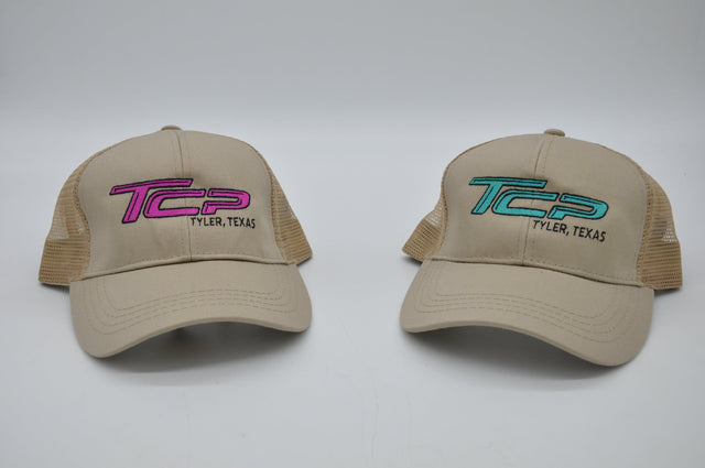 TCP Tan Ponytail Logo Hat (Tan Mesh) TCP Pro Racing Apparel