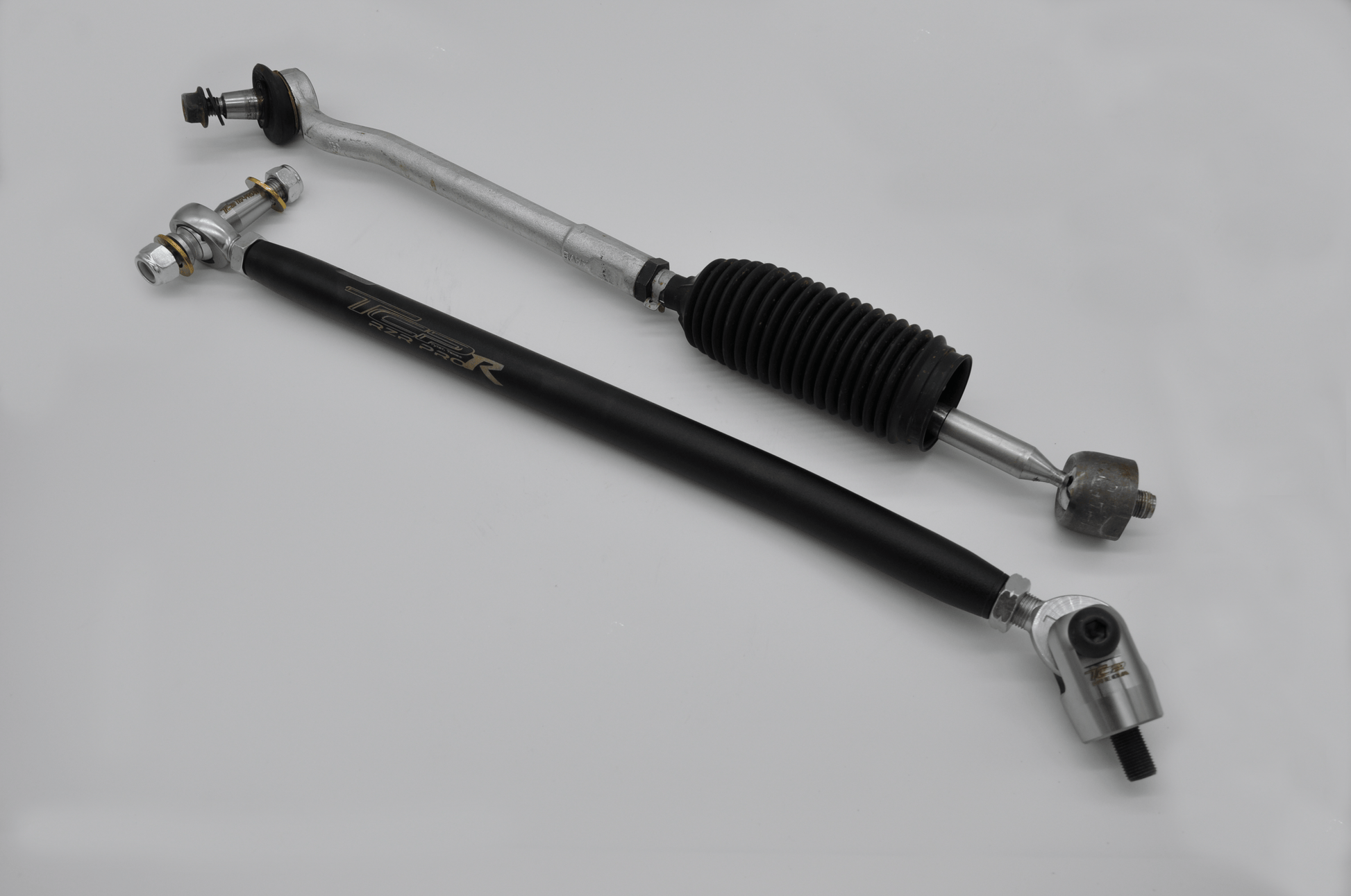 Heavy Duty TCP Tie Rod Compared to OEM Tie Rod for Polaris RZR Pro R