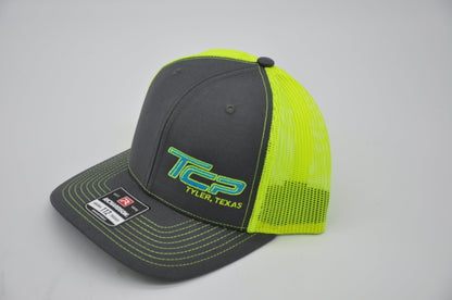 TCP Grey Hat/Cap (Neon Green Mesh)