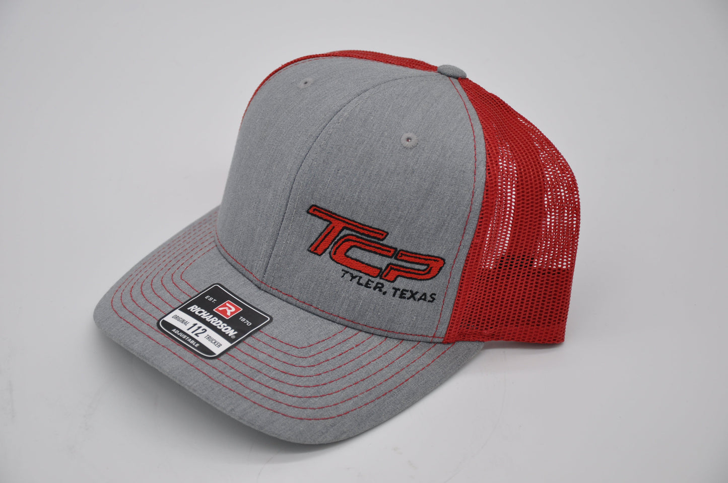 TCP Grey Hat/Cap (Red Mesh)