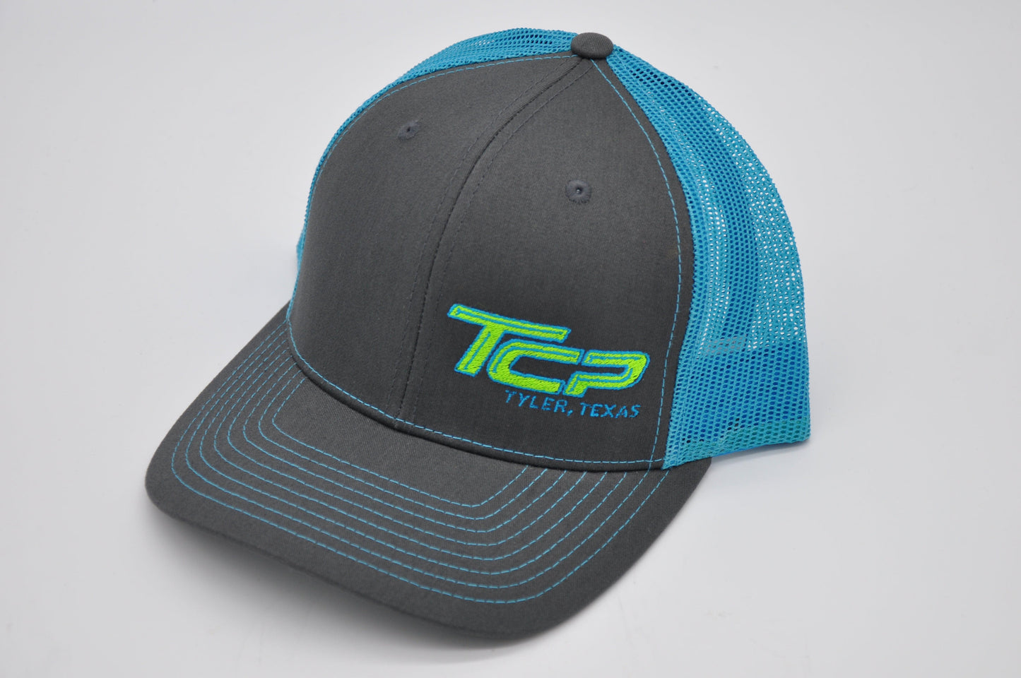 TCP Grey Hat/Cap (Light Blue Mesh)