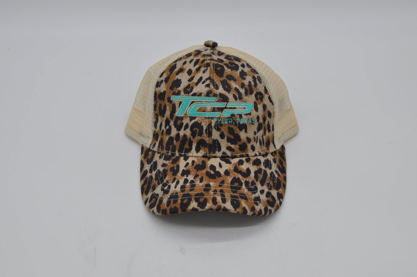 TCP Leopard Ponytail Hat/Cap (Cream Mesh)