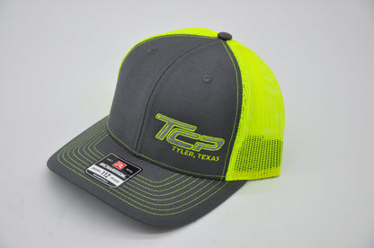 TCP Grey Hat/Cap (Neon Green Mesh) TCP Pro Racing Apparel