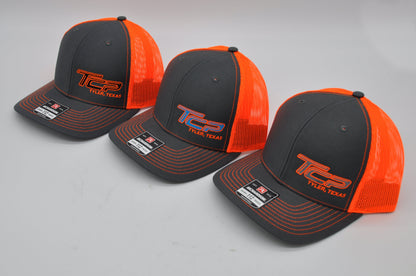 TCP Grey Hat/Cap (Neon Orange Mesh) TCP Pro Racing Apparel