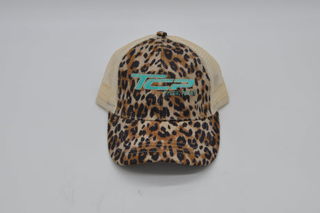 TCP Leopard Ponytail Hat/Cap (Cream Mesh) TCP Pro Racing Apparel