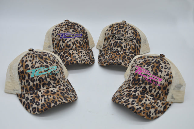 TCP Leopard Ponytail Hat/Cap (Cream Mesh) TCP Pro Racing Apparel