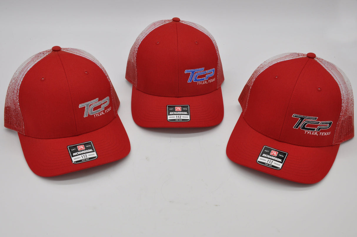 TCP Red Hat/Cap (White Mesh) TCP Pro Racing Apparel